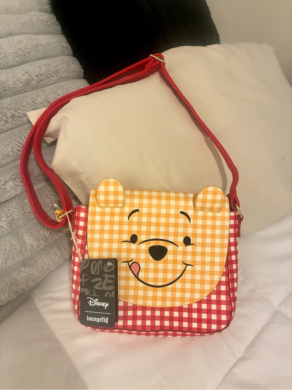 🍯 Loungefly Disney Winnie the Pooh Gingham Crossbody Bag:🍯